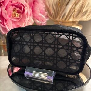 NIB Black Mesh Pouch New in Box